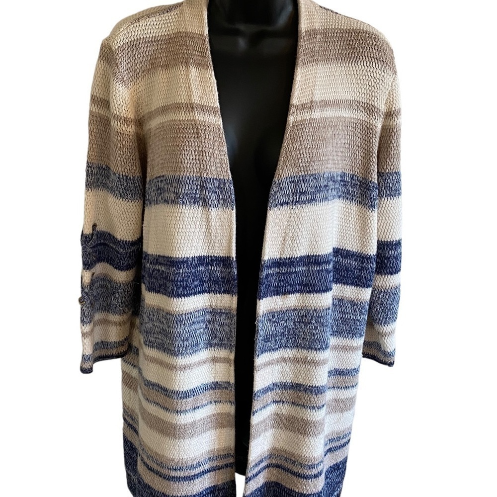 CHICO’S slouchy comfy long line ladies cardigan medium